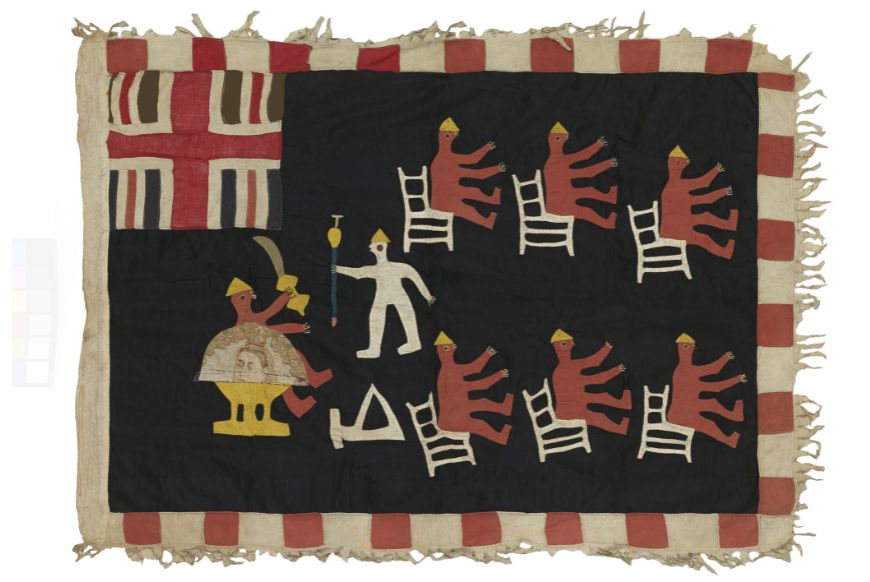 Asafo flag, Ghana, early 20th century (c) Karun Thakar Collection, photo by Desmond Brambley